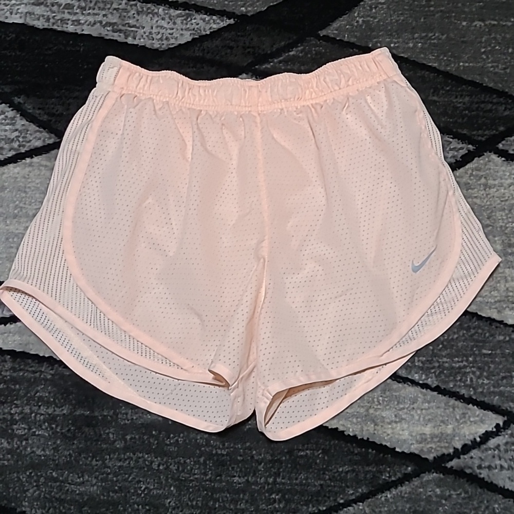 NIKE DRI-FIT MESH LINED SWOOSH LOGO ATHLETIC SHORTS PRICE FIRM